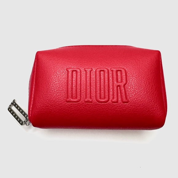 Dior Handbags - DIOR Red Womens Beauty Cosmetic Pouch